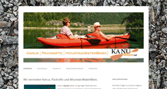 Desktop Screenshot of kanuverleih.net